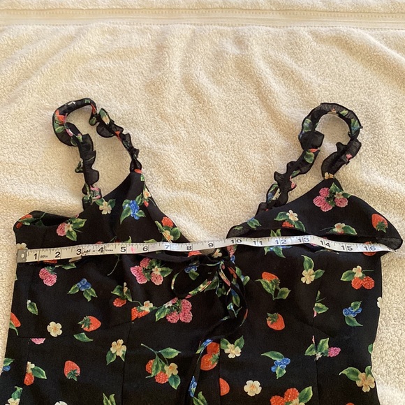 NWOT Zara fabulous black dress w/ beautiful floral pattern. Flirty & fun! - Picture 15 of 15